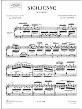 Sicilienne - BACH - Partition - Piano